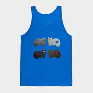 Four cute kitties Tank Top